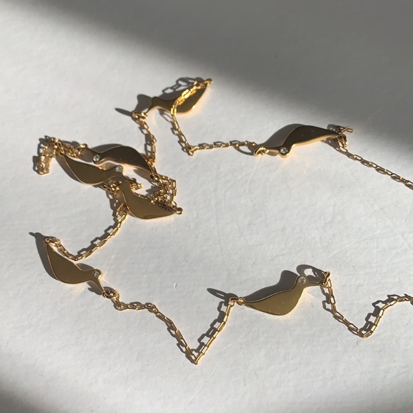 KATE SPADE • Gold Piper Bird Long Necklace - Picture 8 of 9